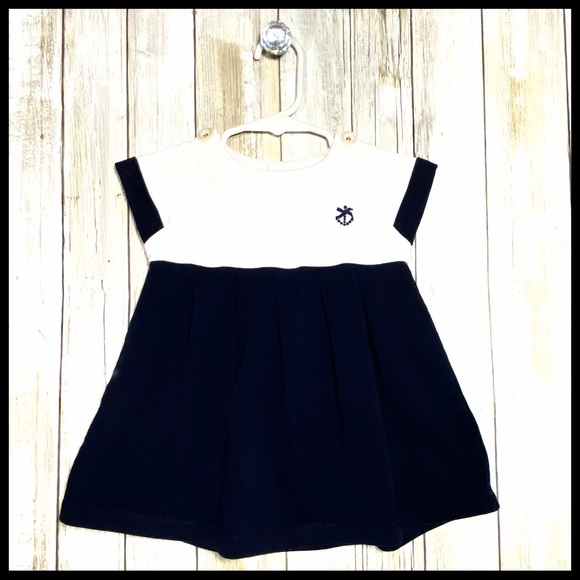 Jacadi Other - BC000047 Jacadi Paris Baby girl dress (white/blue) Size 18 months
